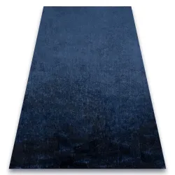 Teppich VISCO dunkelblau 10 plüschig, KANINCHENFELLIMITAT