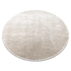 Teppich VISCO Kreis silber 3 flauschig, KANINCHENFELL-IMITATION