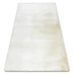 Moderner Teppich TEDDY NEW wool 45 Shaggy, plüschig, sehr dickes Creme