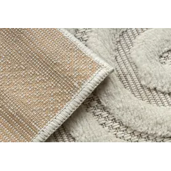 Geometrischer Sisal Teppich, ideal für das Schlafzimmer
