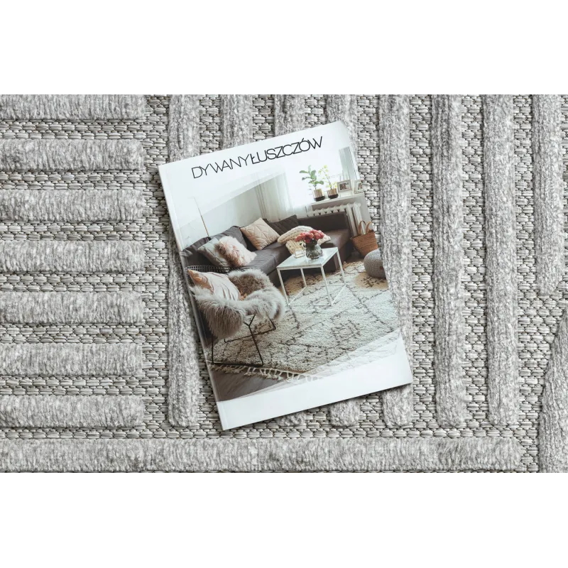 Eleganter grauer Sisal Teppich SANTO, ideal für Wohn- und Schlafzimmer