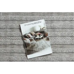 Eleganter sisal Teppich SANTO in grauer Farbe, ideal für Wohnräume