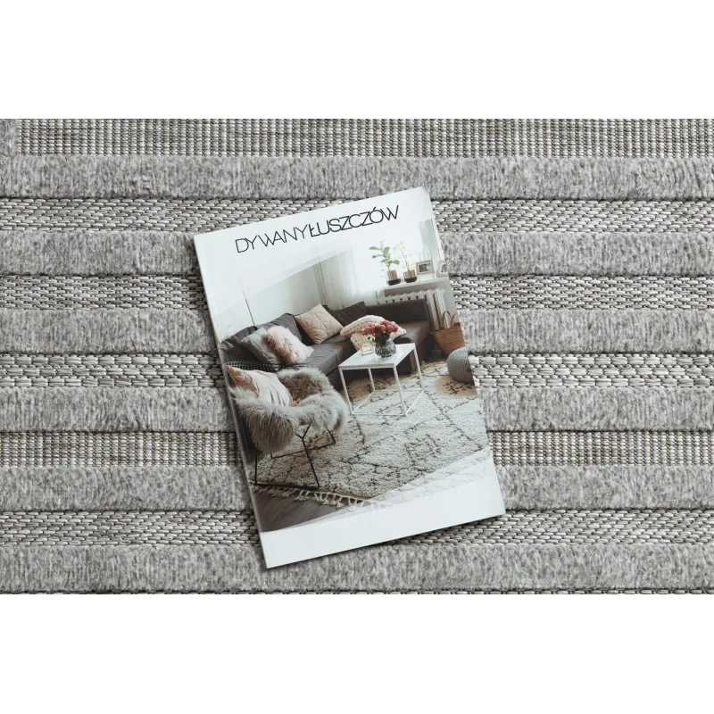 Eleganter sisal Teppich SANTO in grauer Farbe, ideal für Wohnräume