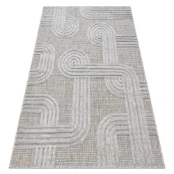 SANTO geometrischer Teppich aus Sisal, perfekt für stilvolle Räume