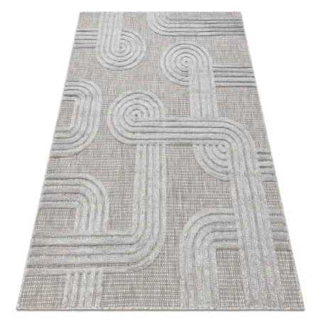 SANTO geometrischer Teppich aus Sisal, perfekt für stilvolle Räume