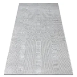 Teppich BALANCE 9086 grau - Geometrisch, strukturell, glamourös
