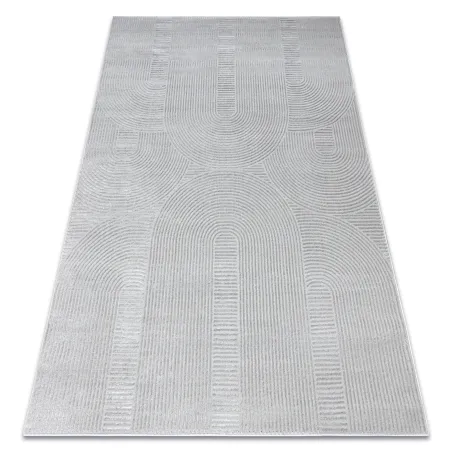 Dywan BALANCE 9086 szary - Geometryczny, strukturalny, glamour 