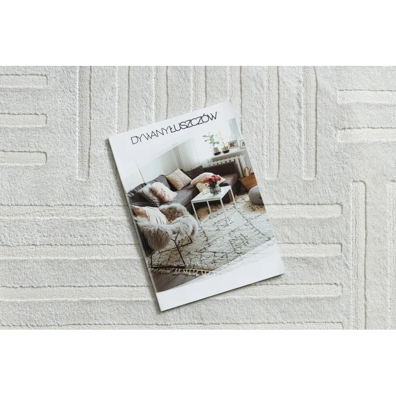 Dywan BALANCE 1918 krem - Geometryczny, strukturalny, glamour 