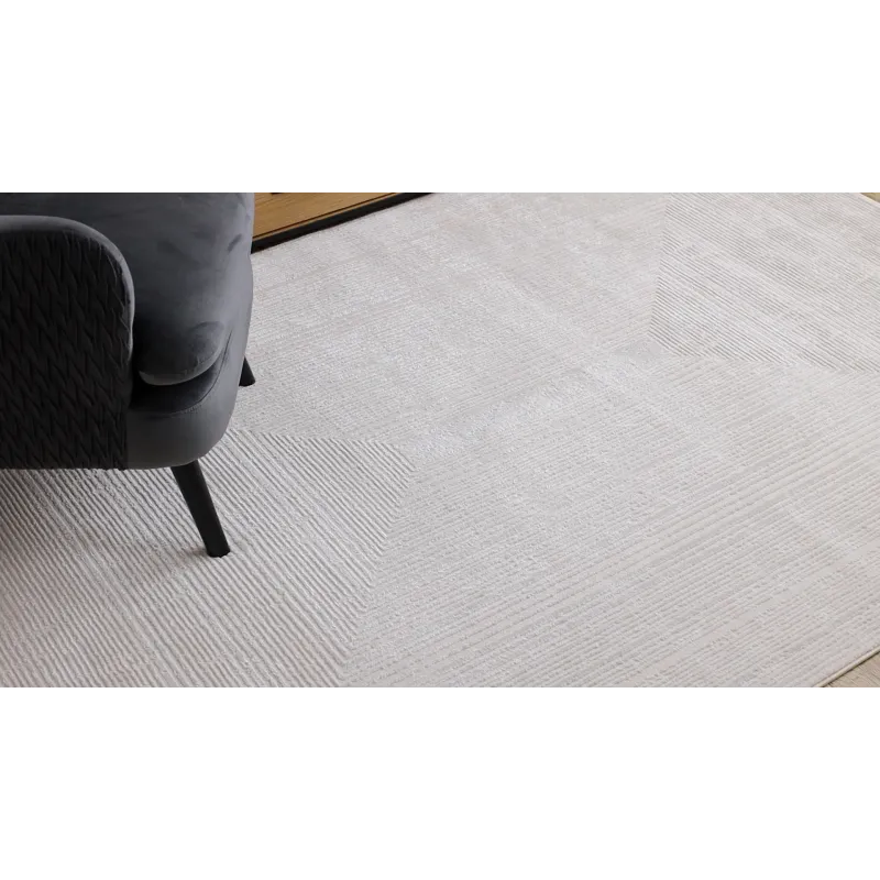 Dywan BALANCE 8788 krem - Geometryczny, strukturalny, glamour 