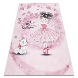 Waschteppich BAMBINO 2185 rosa, rutschfest für Kinder, 2. Wahl