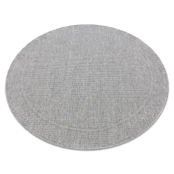 Sisal Teppich TIMO 5979 in hellem Grau, perfekt für den Außenbereich
