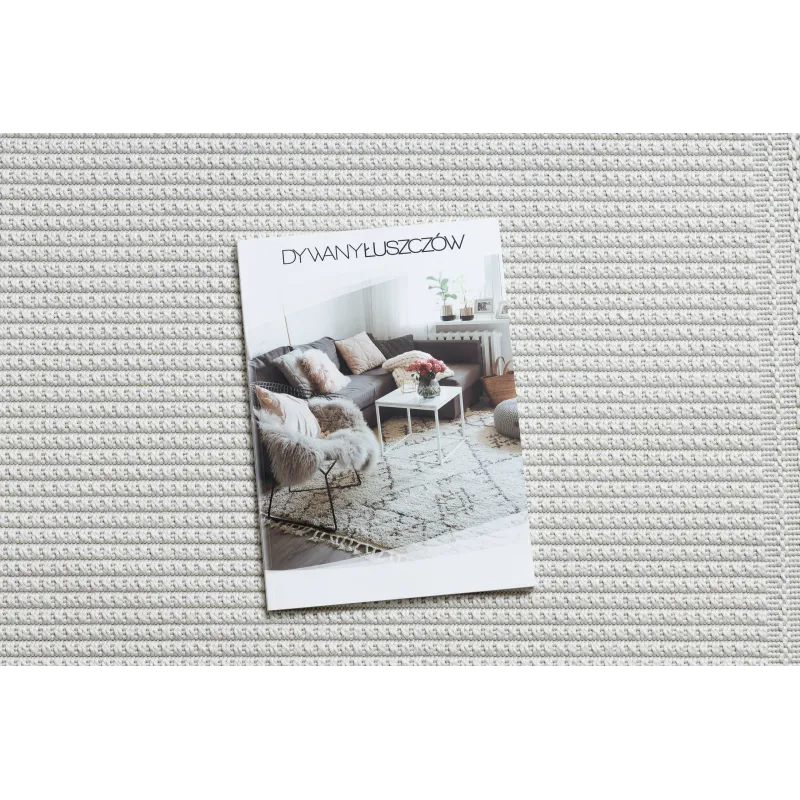 Modischer sisal Teppich TIMO 5979 in weiß, ideal für stilvolle Räume