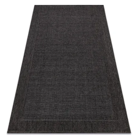 Sisal Teppich TIMO 5000 in Schwarz, perfekt für den Außenbereich