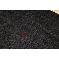 Schwarzer Sisal Teppich TIMO 6272, ideal für moderne Innenräume