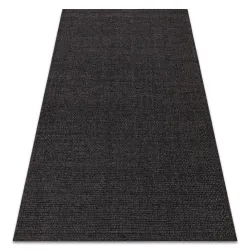 Sisal Teppich TIMO 0000 in Schwarz, perfekt für den Außenbereich