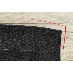 Schwarzer TIMO 5000 SISAL Teppich, ideal für stilvolle Räume