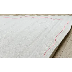 Eleganter sisal Teppich TIMO 5979 in Weiß, ideal für den Garten