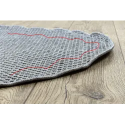 Sizal Teppich TIMO 6272 in hellgrau, aus natürlichen Materialien