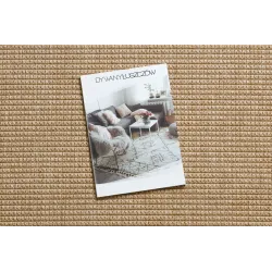 Dunkelbeige runder Teppich TIMO 5979, ideal für Außenbereiche