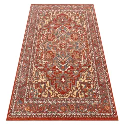 Teppich LEGEND 468 10 GB300 Wollenteppich OSTA - Ornament, Rahmen exklusiv rot / beige