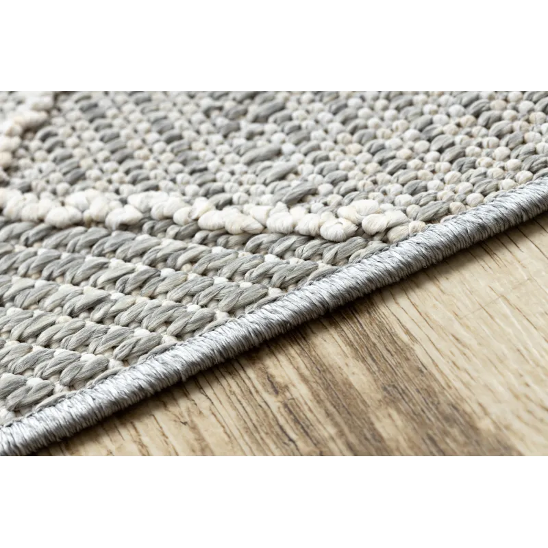 Teppich JERSEY 19231 grau - ideal für Garten, Terrasse oder Balkon