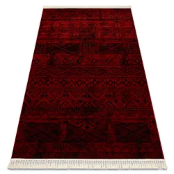 Teppich ORIENT 4722 bordeaux / schwarz Orientalisch mit Fransen