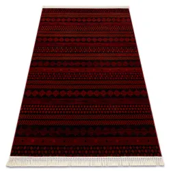 Teppich ORIENT 5132 bordeaux / schwarz Oriental, mit Fransen