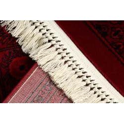 Dywan ORIENT 6889 bordo / czarny Buchara, ramka, orientalny, z frędzlami 