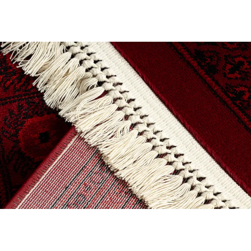 Dywan ORIENT 6889 bordo / czarny Buchara, ramka, orientalny, z frędzlami 