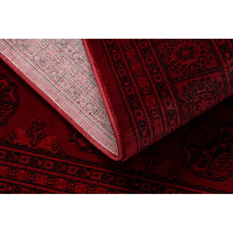 Dywan ORIENT 6889 bordo / czarny Buchara, ramka, orientalny, z frędzlami 