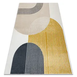 Teppich FUSION 0240 creme / gelb - Geometrisch, modern, abstrakt