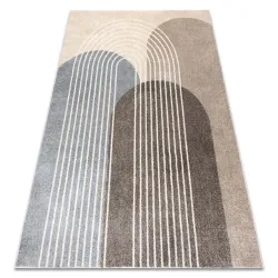 Teppich FUSION 0810 beige / braun - Geometrisch, modern, abstrakt