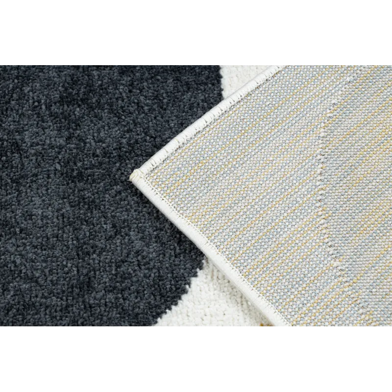 Dywan FUSION 0213 biały / żółty - Geometryczny, nowoczesny, abstrakcyjny