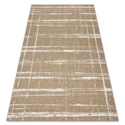 FLAT 48965265 Sisalteppich Trellis vintage - naturbeige Strohfarbe, Kordel