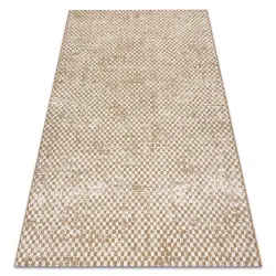 Sisal Teppich in geometrischem Design, natürliche beige Farbe, Kordel