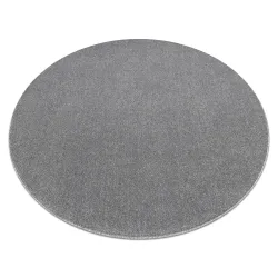 Teppich ETON PLUS Kreis hellgrau einfarbig, einfarbig, glatt