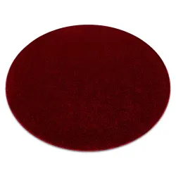 Teppich ETON PLUS Kreis Melange Rot / Schwarz