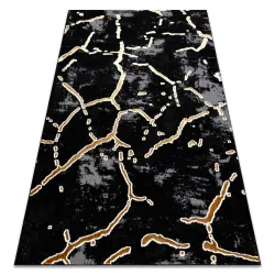 Teppich ALLURE 1967 Marmor - Strukturell, stilvoll, Glamour Schwarz / Gold