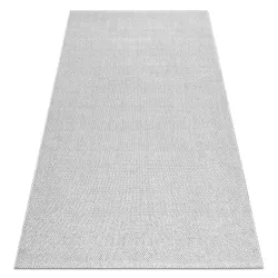 Silberner Teppich Polypropylen 80x150 cm