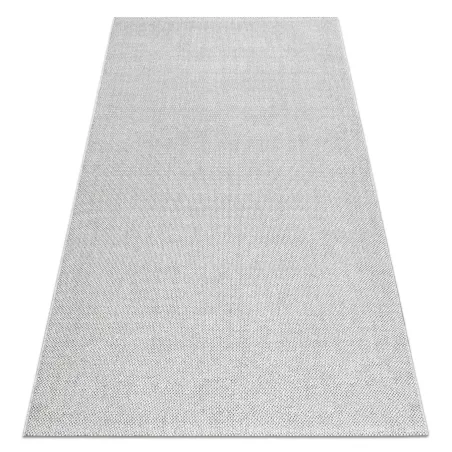 Silberner Teppich aus Polypropylen 80x150 cm, modernes Design für jedes Zimmer