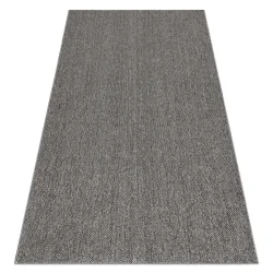 Grauer Teppich Polypropylen 80x150 cm