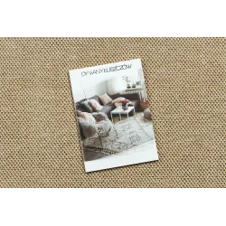Beige Polypropylen Rundteppich 80 cm – Ansicht 2