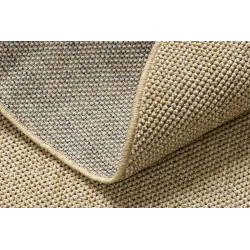 Beige Polypropylen Rundteppich 80 cm – Ansicht 4