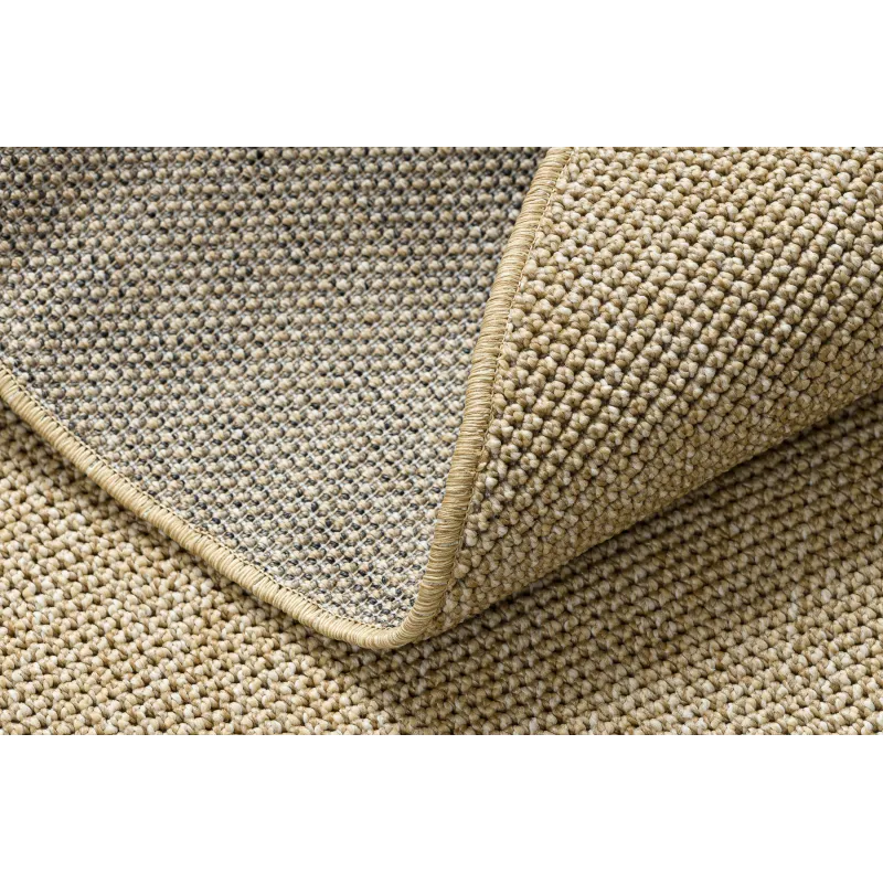 Beige Polypropylen Rundteppich 80 cm – Ansicht 4