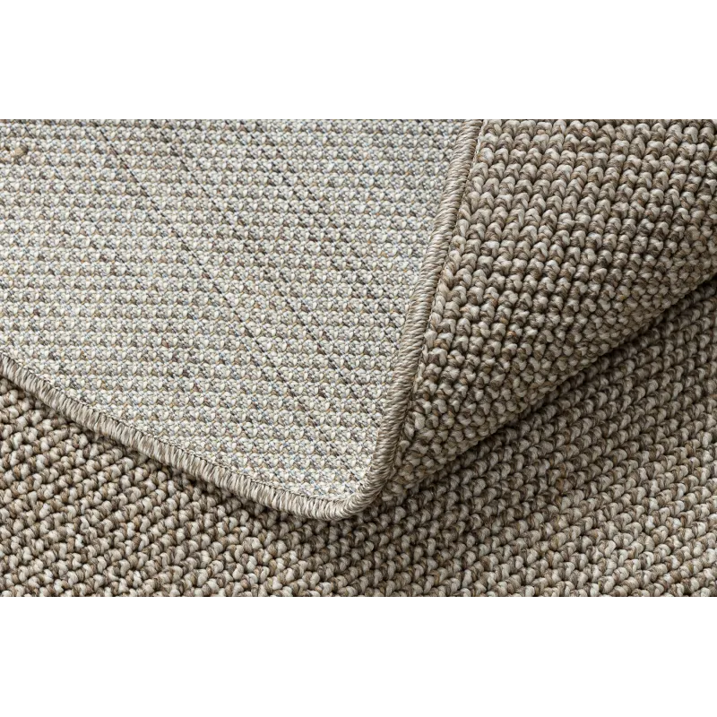 Braun Polypropylen Rundteppich 80 cm – Ansicht 4
