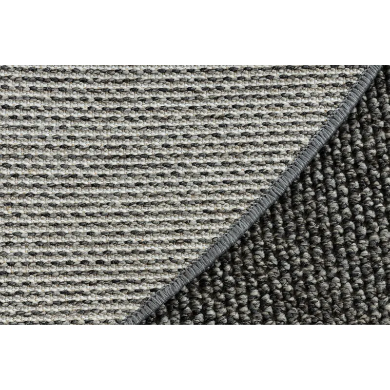 Grauer Polypropylen Rechteck Teppich – Ansicht 3