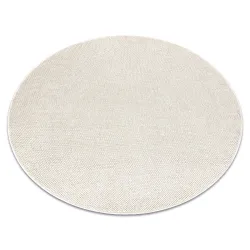 Creme Polypropylen Rechteck Teppich
