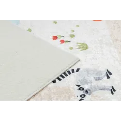 Weicher, rutschfester Waschteppich BAMBINO 1165 Zoo für Kinder