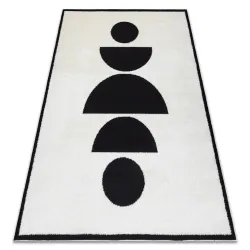 Modern Teppich MODE 8598 geometrisch creme / schwarz - ZWEITKLASSIGES PRODUKT