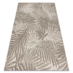 Sizal Teppich FLOORLUX 20504 in champagner und dunkelgrau, aus natürlichem Material